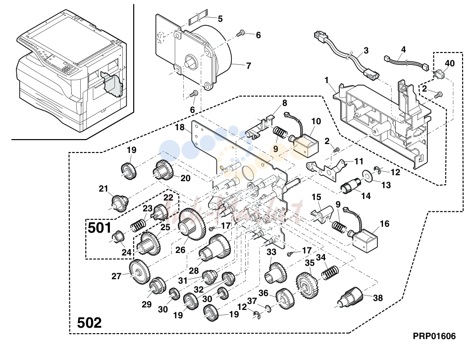 7. メイン駆動ユニット(Main driving unit)