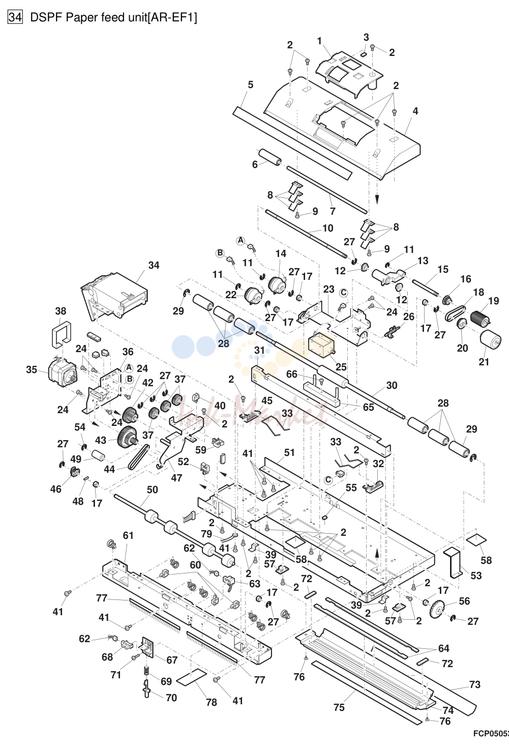 3. 34 DSPF Paper feed unit[AR-EF1]