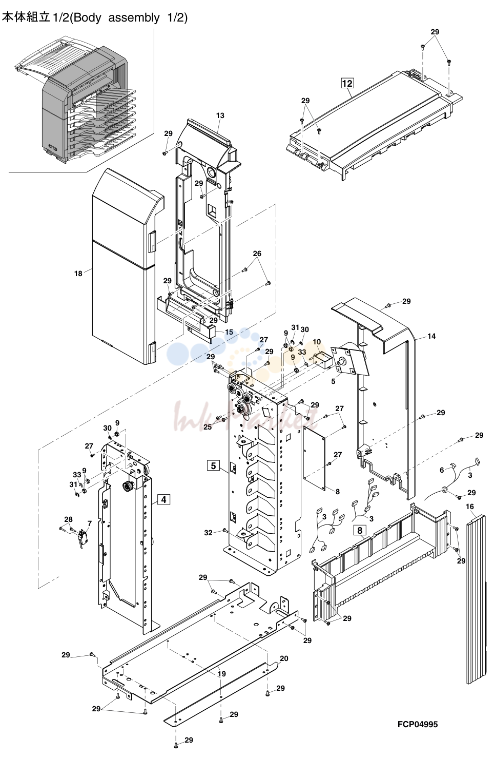 2. 1 本体組立1/2(Body assembly 1/2)