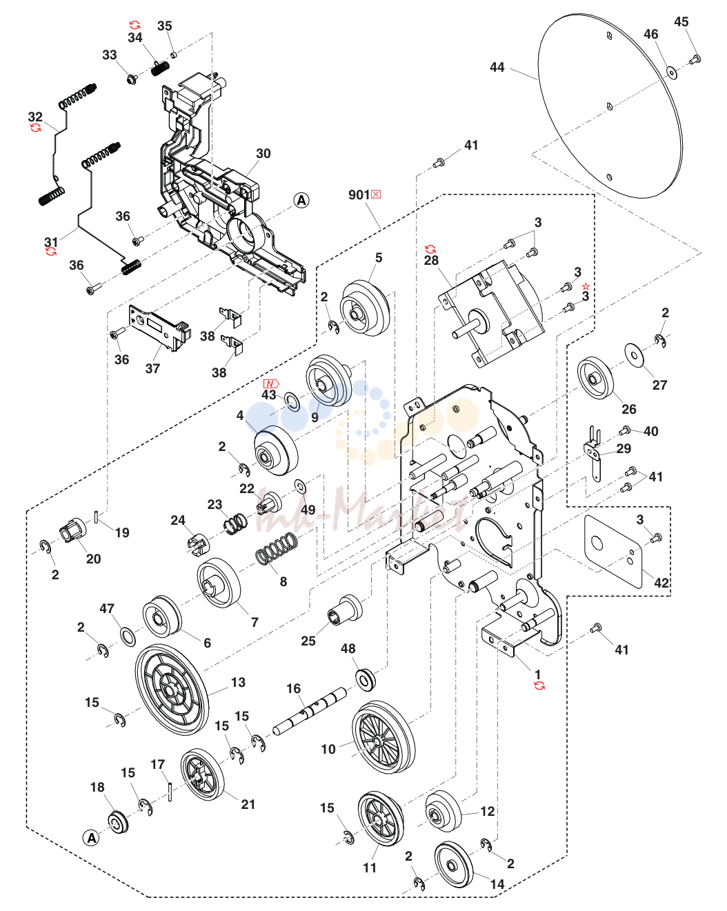17. メイン駆動ユニット(Main drive unit)