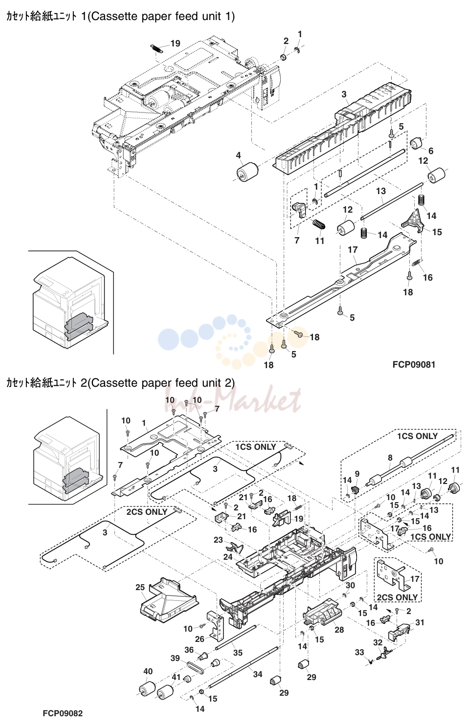 7. F ｶｾｯﾄ給紙ﾕﾆｯﾄ 1(Cassette paper feed unit 1)