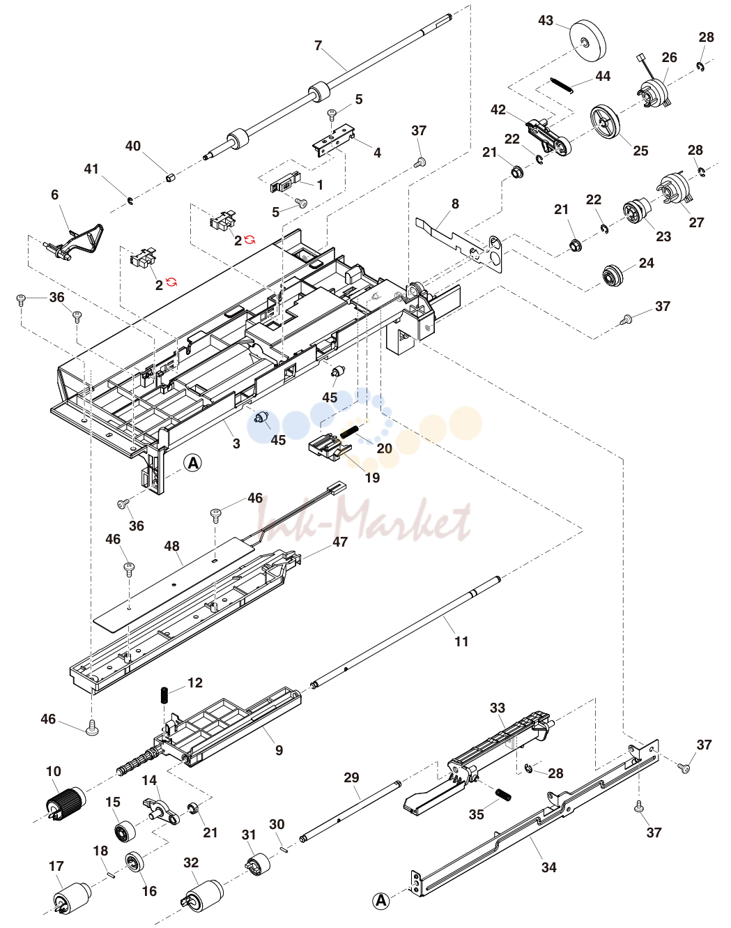 26. 2nd給紙ﾕﾆｯﾄ(2nd paper Feed Unit)[MX-M356N,MX-M316N,MX-M266N,MX-M315N,