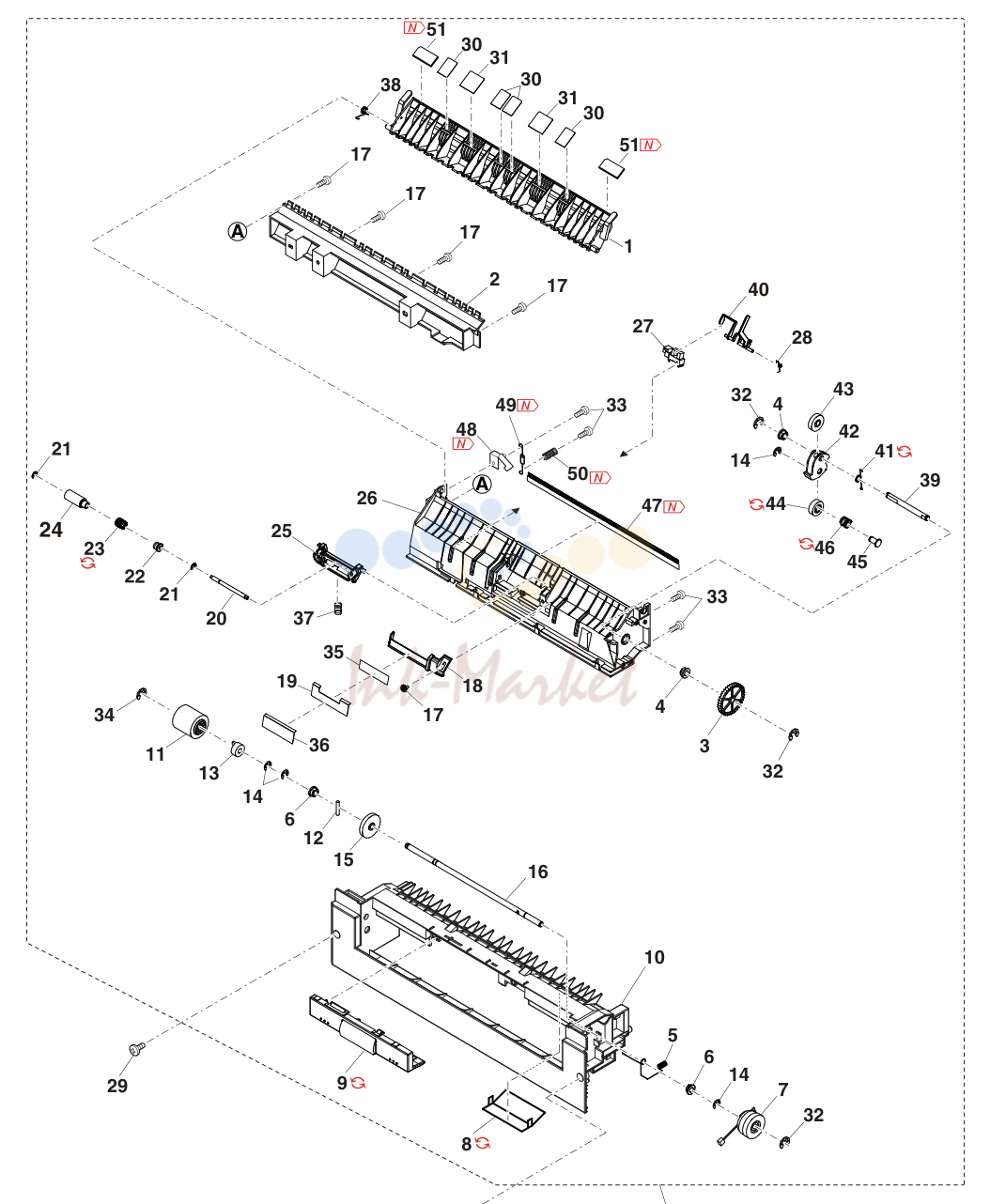 28. ⼿差しマルチ給紙ユニット(Manual paper feed unit)