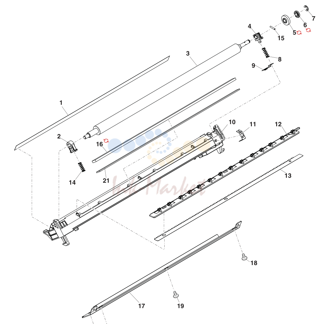 31. 転写ﾛｰﾗｰﾕﾆｯﾄ(Transfer roller unit)