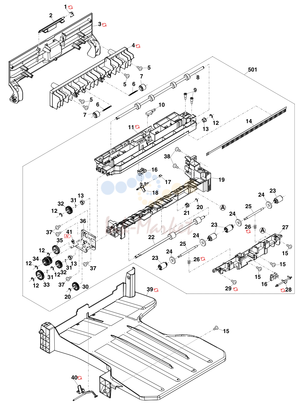 35. ｼﾞｮﾌﾞｾﾊﾟﾚｰﾀｰ(Job separator)[MX-M356FP,MX-M316FP,MX-M266FP,MX-TR18]