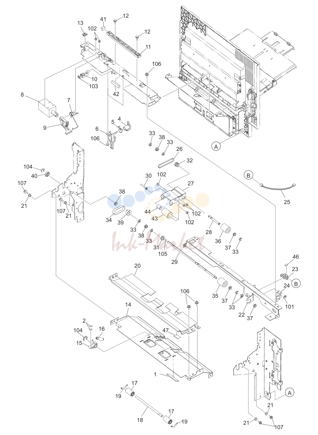 10. e-STUDIO555/655/755/855 MANUAL-FEED-DRIVE-1-ASM APRIL 2009