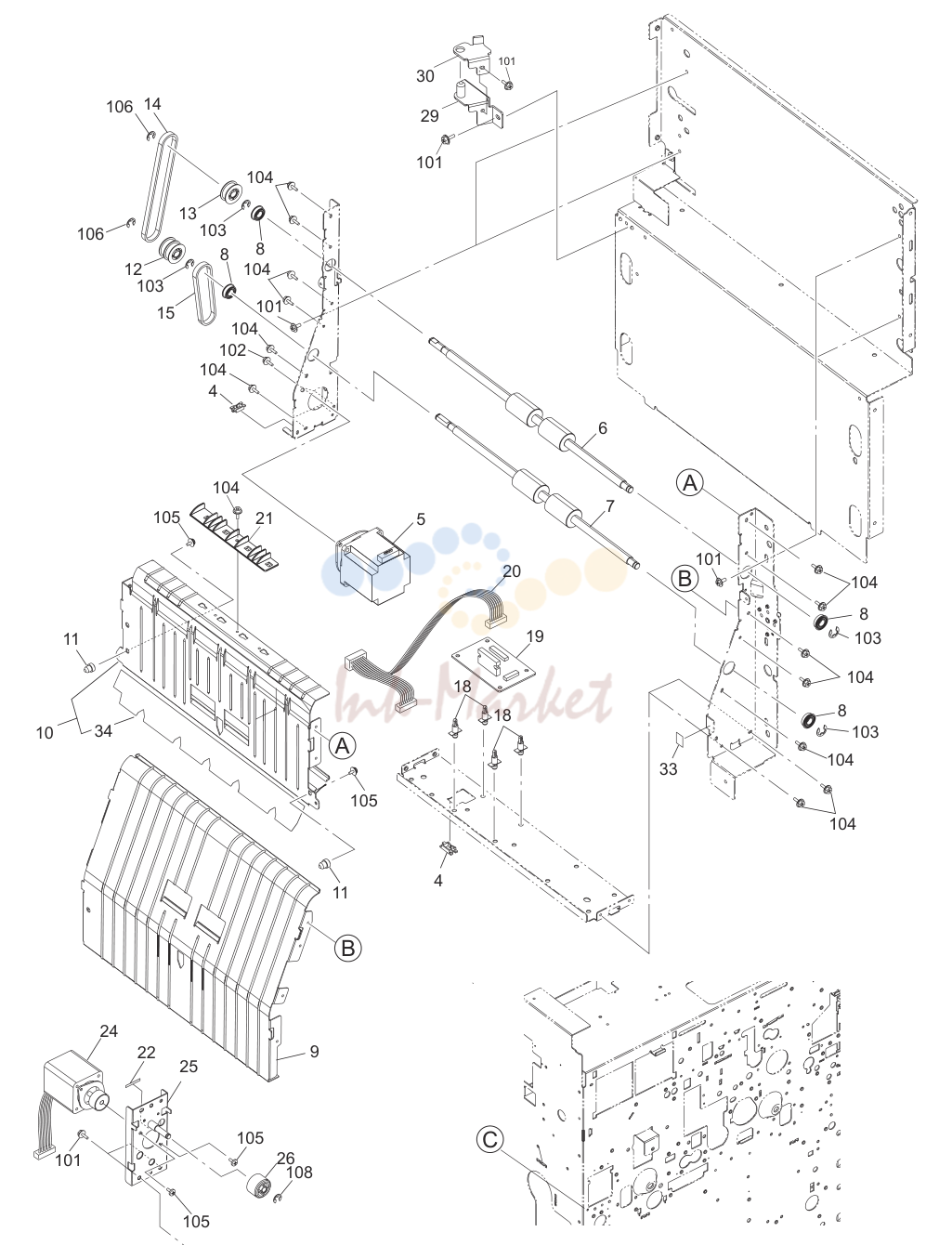 13. e-STUDIO555/655/755/855 REVERSE-DRIVE-ASM APRIL 2009