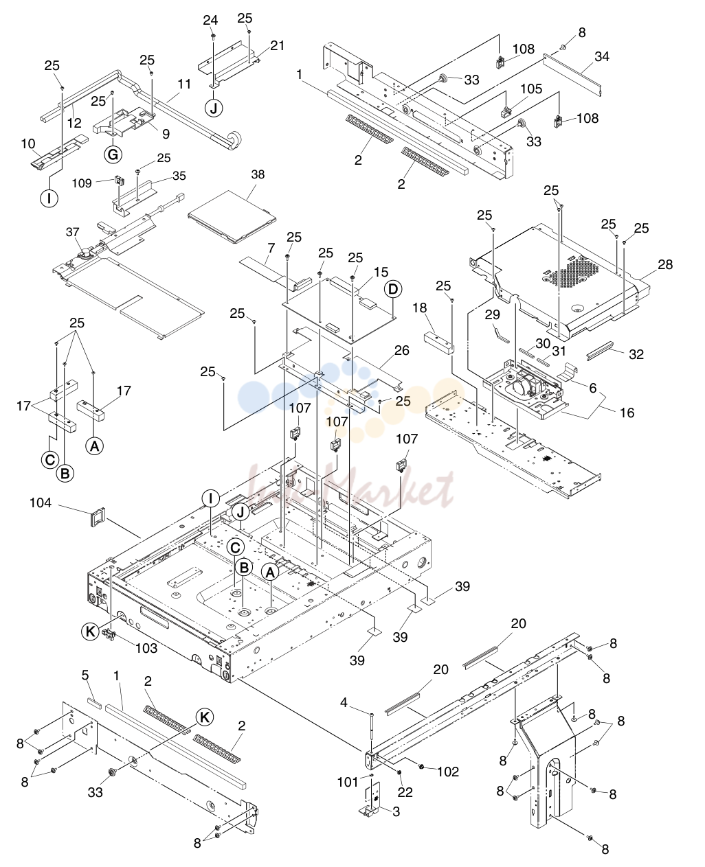 11. e-STUDIO230/280 OPTICAL-FRAME-ASM JUNE 2004