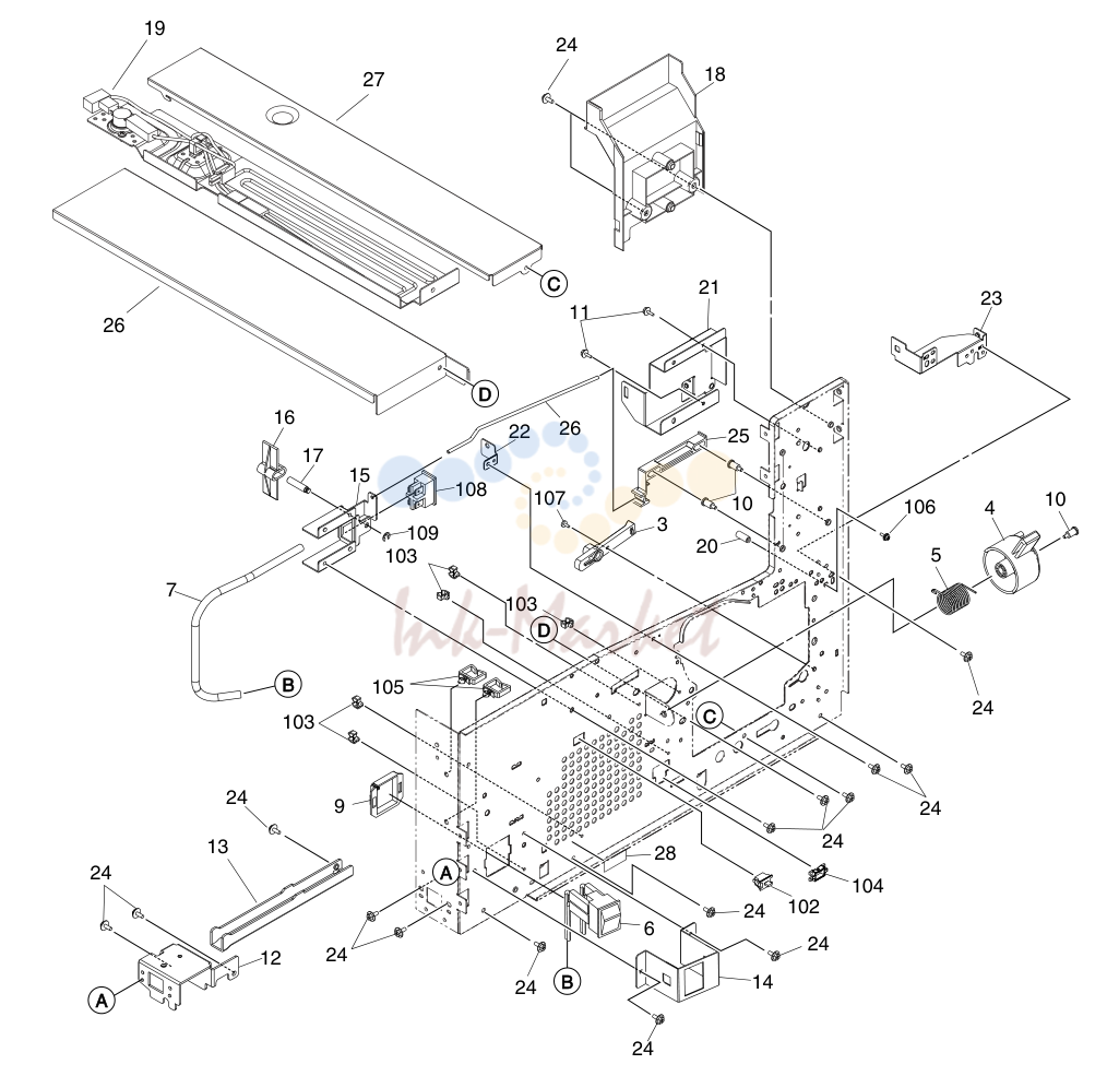 5. e-STUDIO230/280 FRONT-FRAME-ASM JUNE 2004