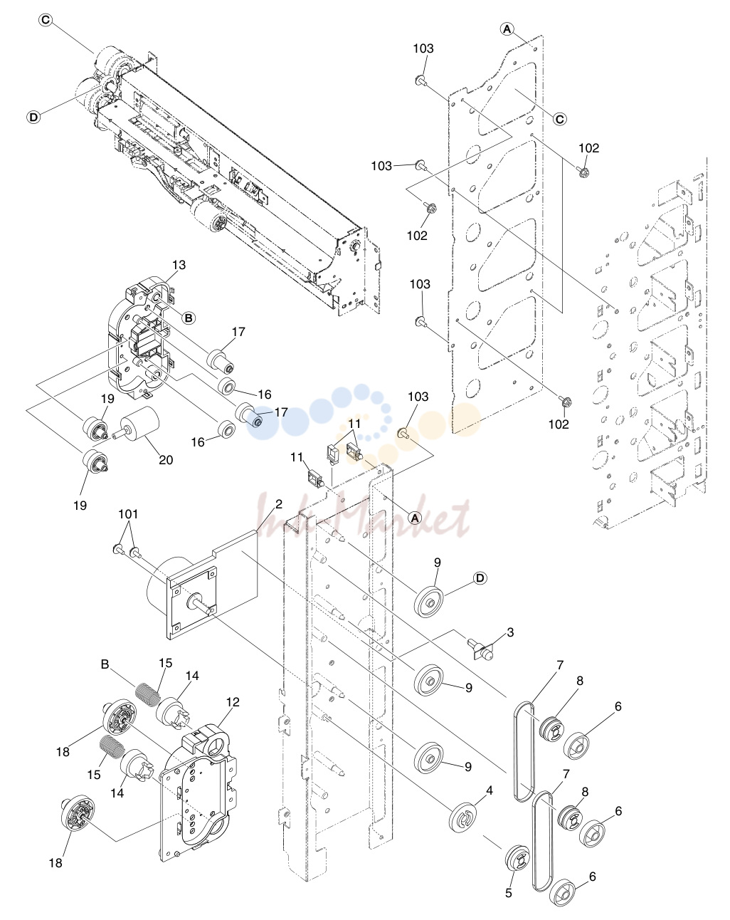 6. e-STUDIO 550/650/810 FEED-DRIVE-ASM MAY 2002