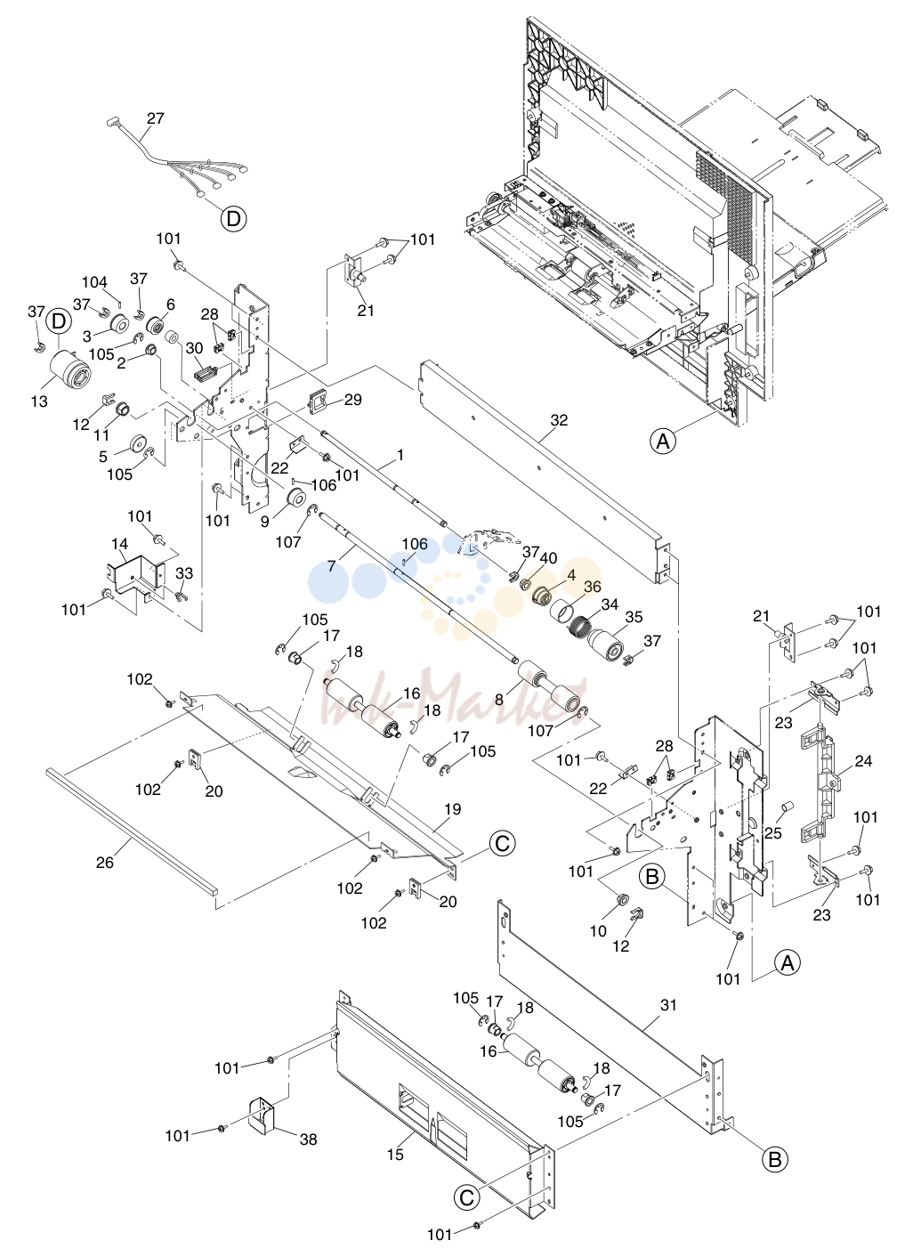 11. e-STUDIO 550/650/810 MANUAL-FEED-DRIVE-2-ASM JULY 2002