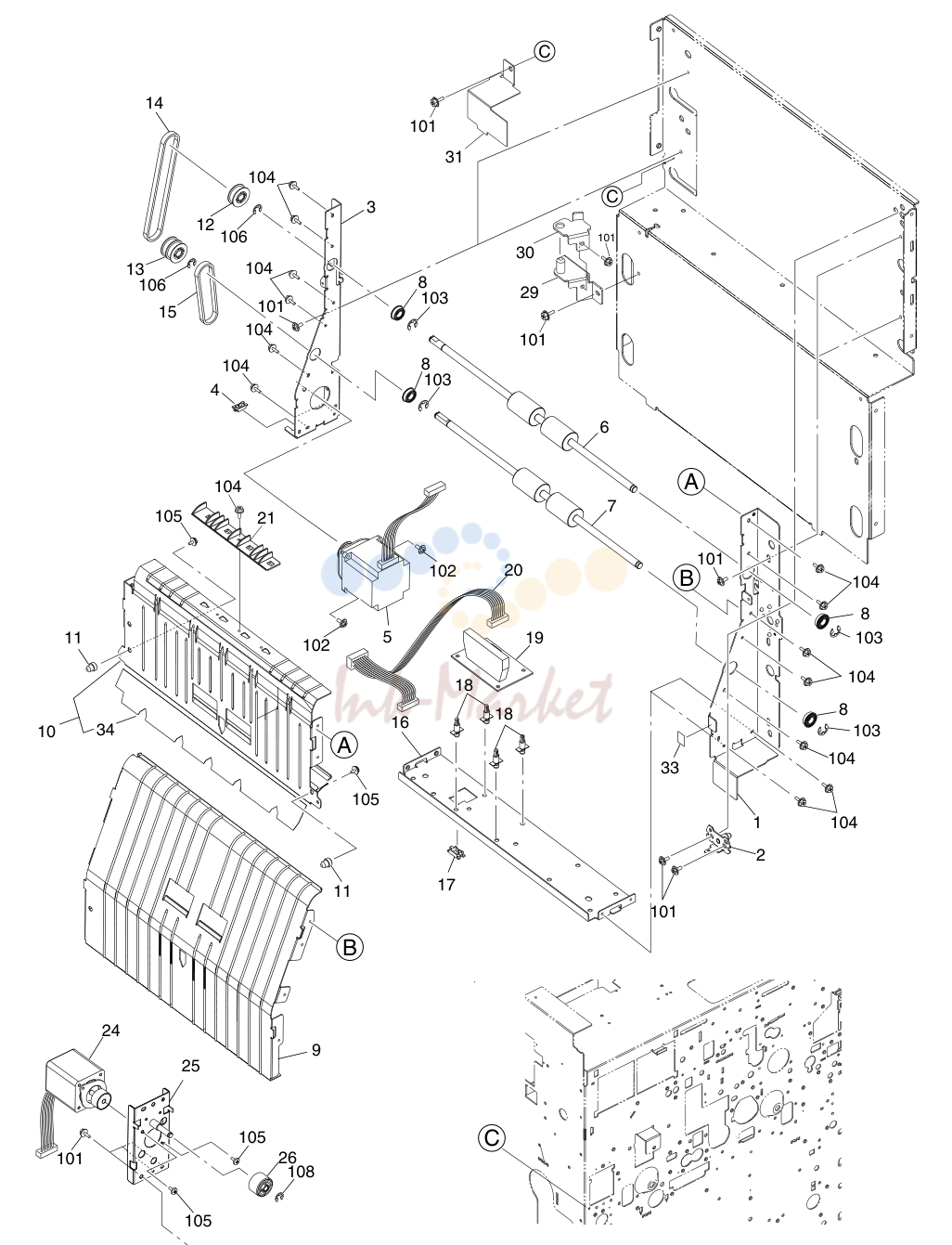 13. e-STUDIO 550/650/810 REVERSE-DRIVE-ASM JULY 2002
