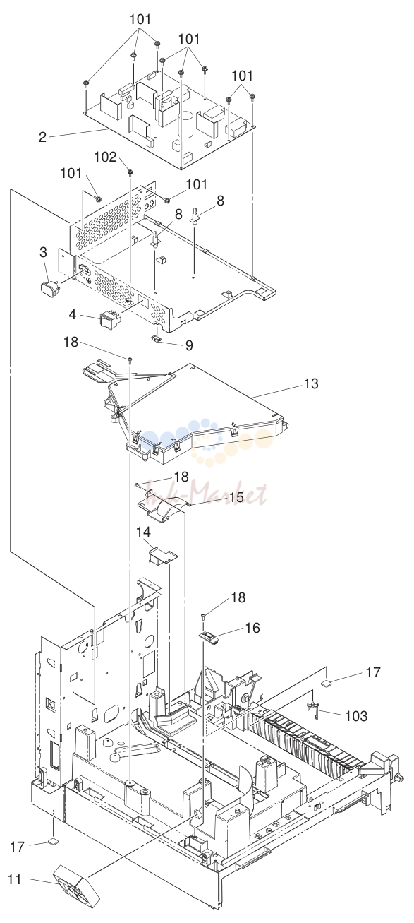 5. e-STUDIO163/203 BASE-FRAME-ASY DECEMBER 2005