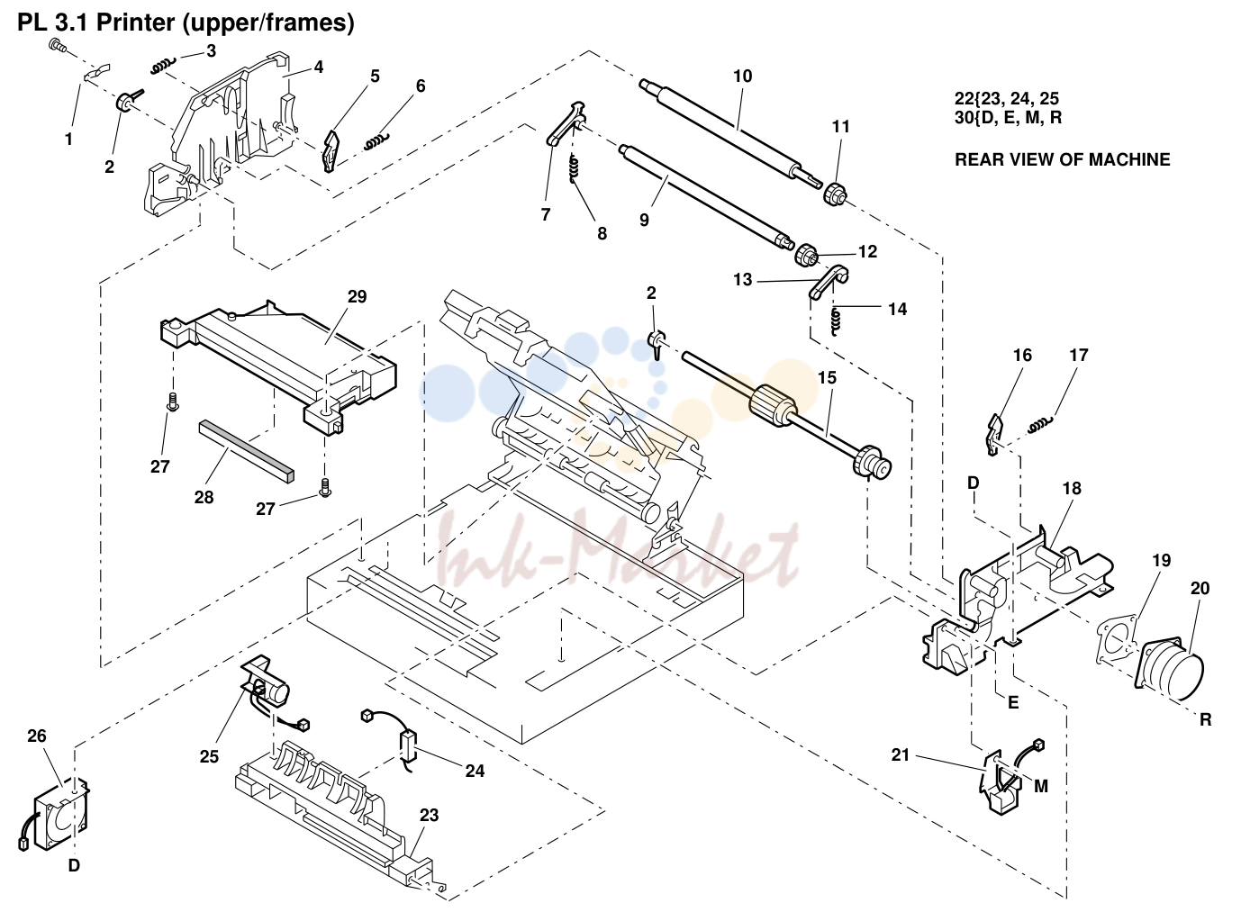 8. PL 3.1 Printer (upper/frames)