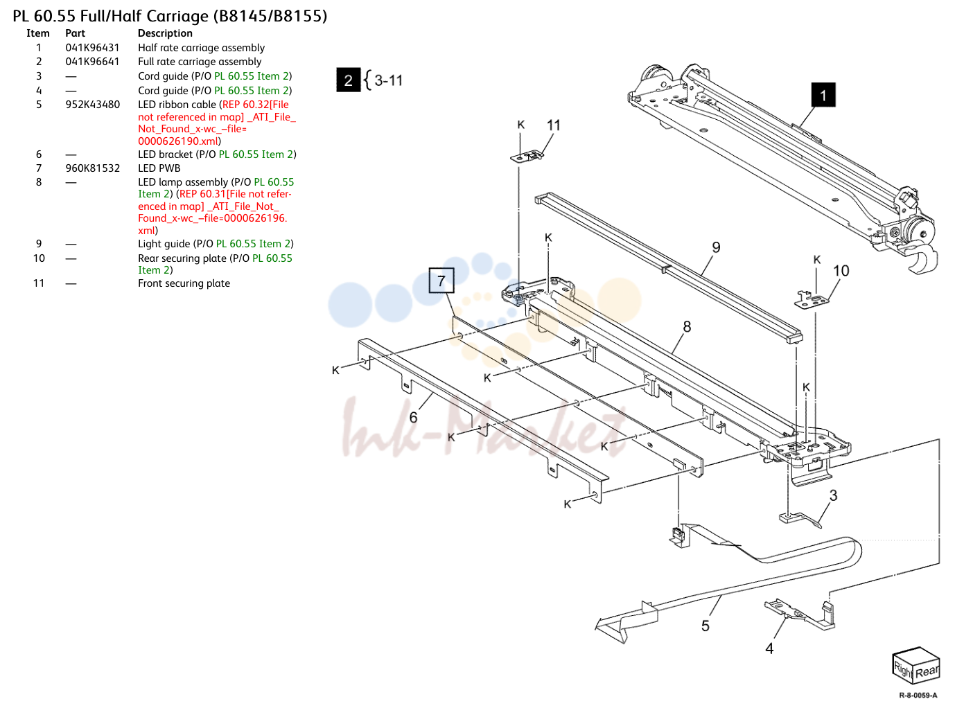 Full/Half Carriage (B8145/B8155)