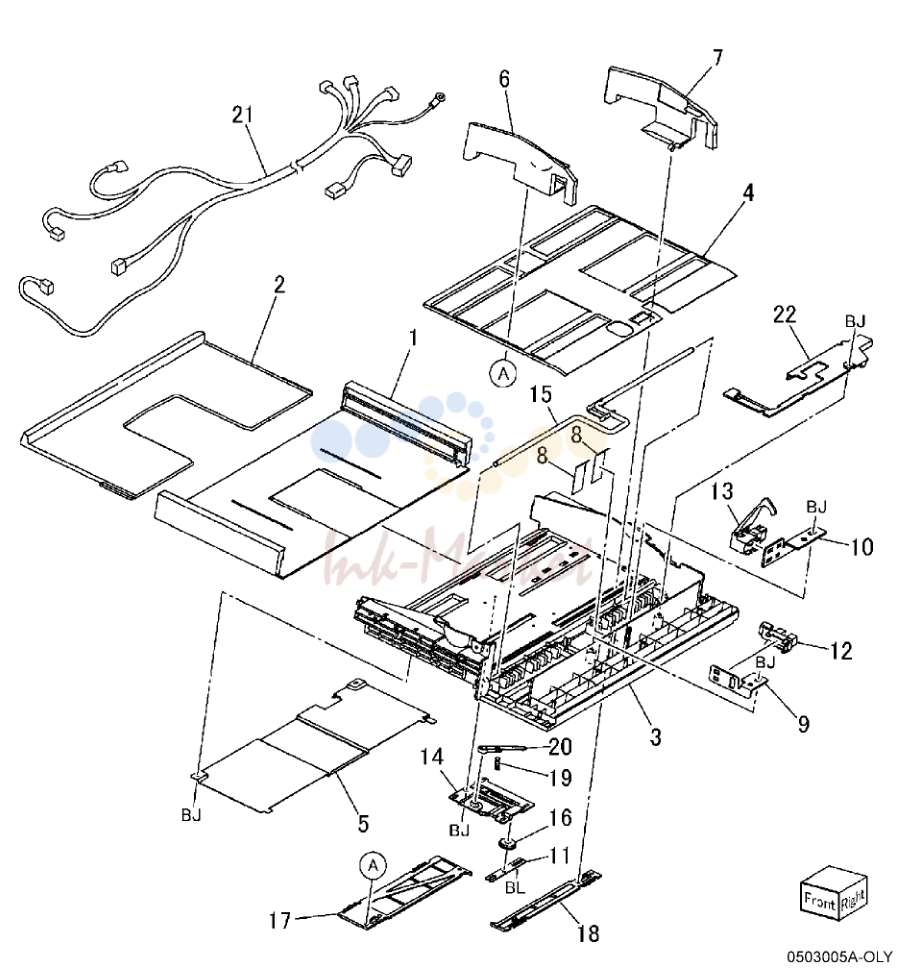 Tray 5 / Bypass Tray Component