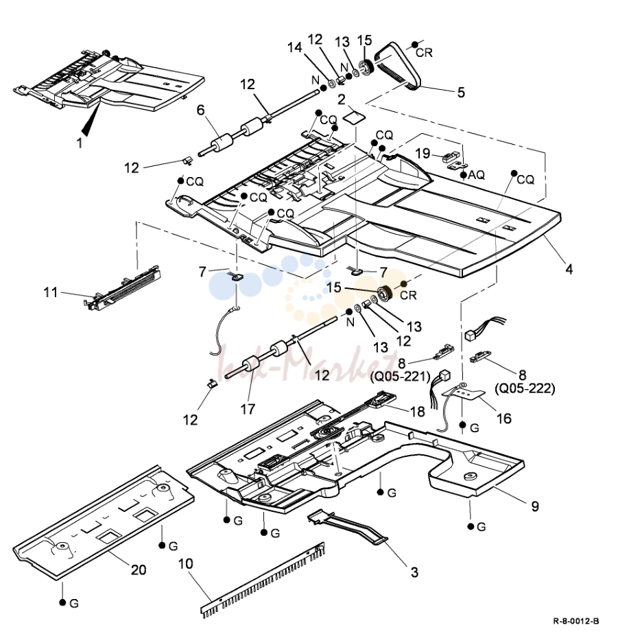 Input Tray в сборе