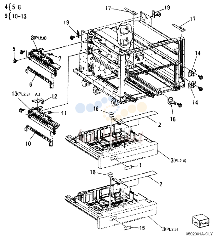 Tray 1/2