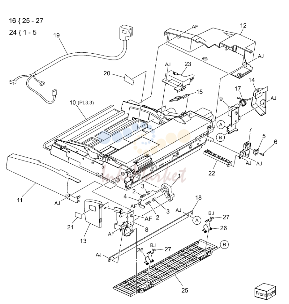 Tray 5 / Bypass крышка