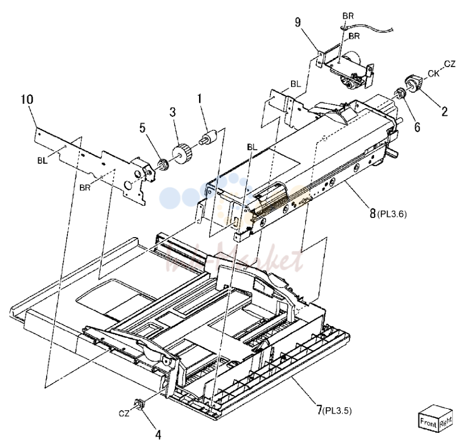 Tray 5 / Bypass Component (1 of 2)