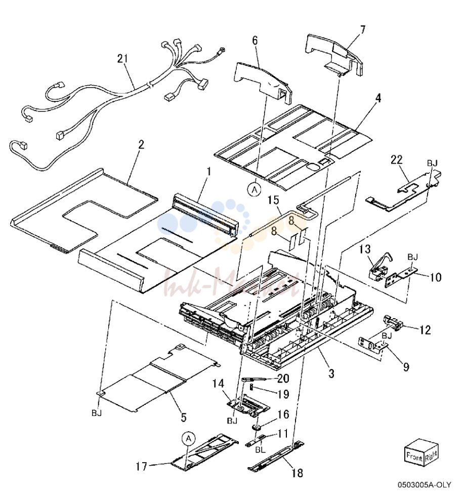Tray 5 / Bypass Tray Component