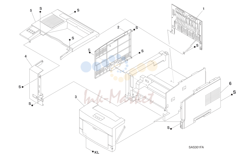 2. Parts List 3-4 Xerox DocuPrint N17 Service Manual