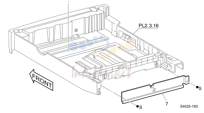 7. 103 Tray Unit - End Guide (Custom)