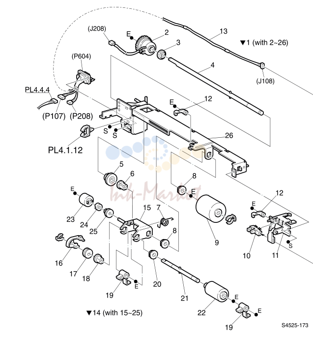 17. 113 Upper Feeder Assembly