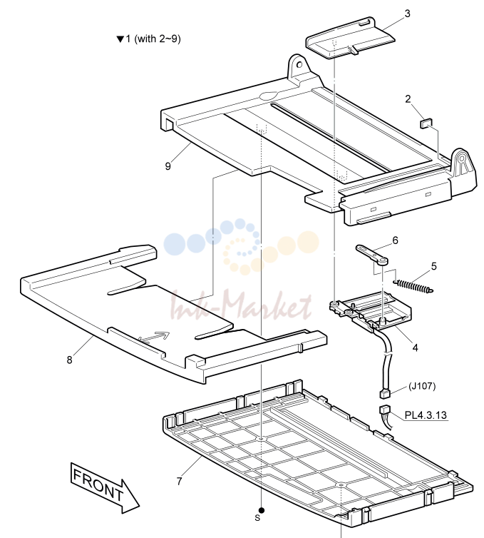 18. 114 Multi-sheet Bypass Feeder Tray Assembly