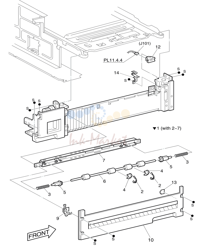 19. 115 Tray 1 Frame and Left Cover