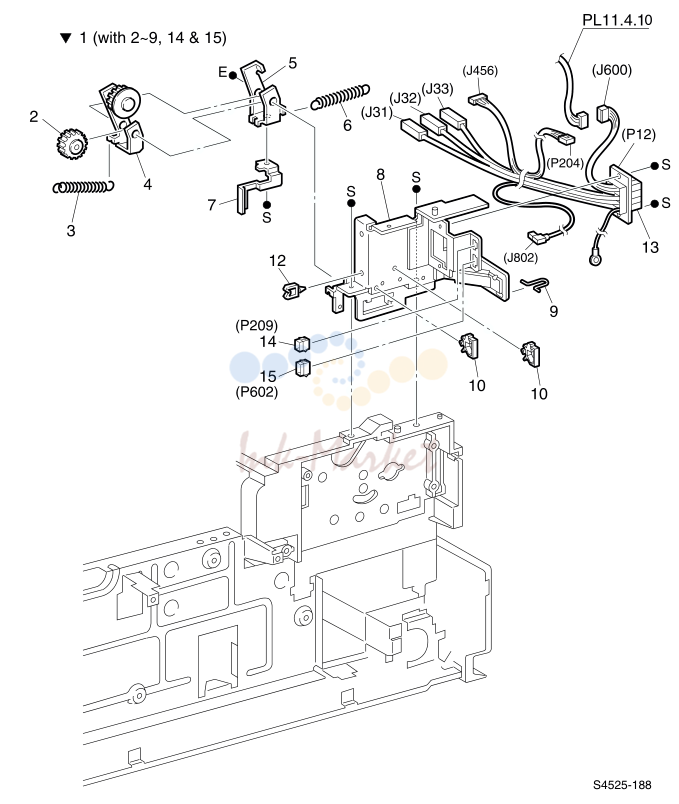 30. 128 Fuser Drive Assembly