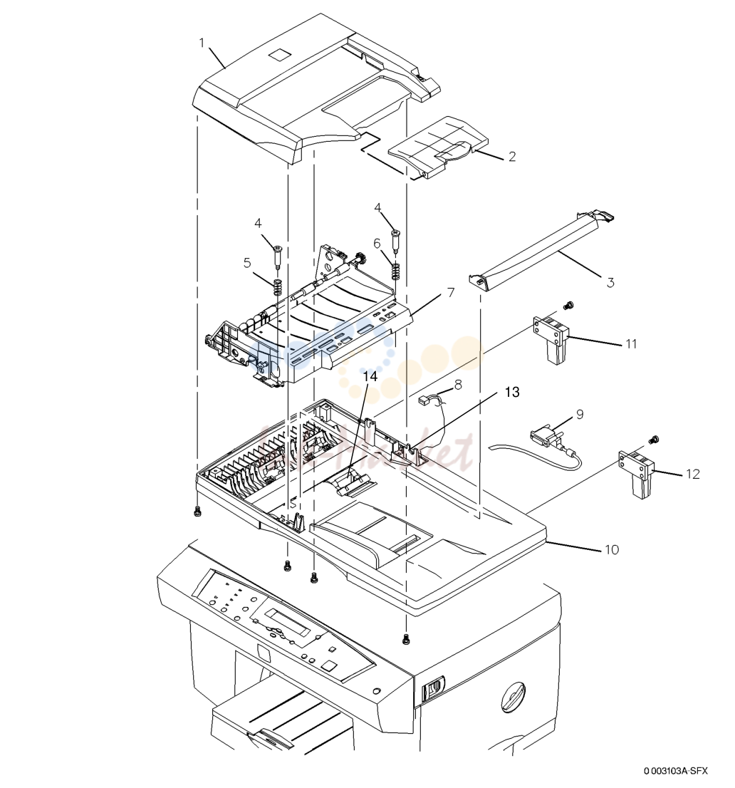 8. PL 3.3A SET DOCUMENT FEEDER (950) (1 OF 2)