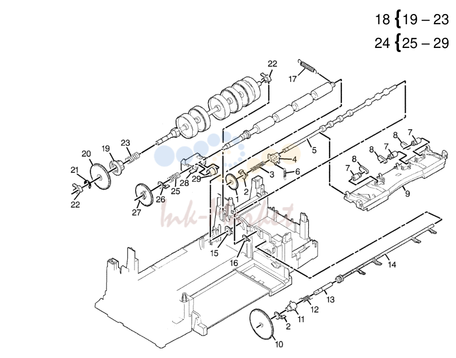 15. PL 7.1 FEED ROLLER, DELIVERY ROLLER UNIT