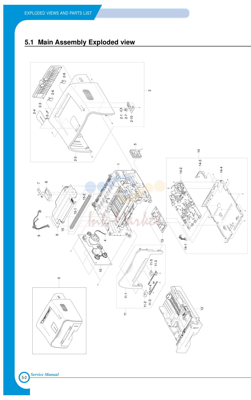 1. EXPLODED VIEWS AND PARTS LIST