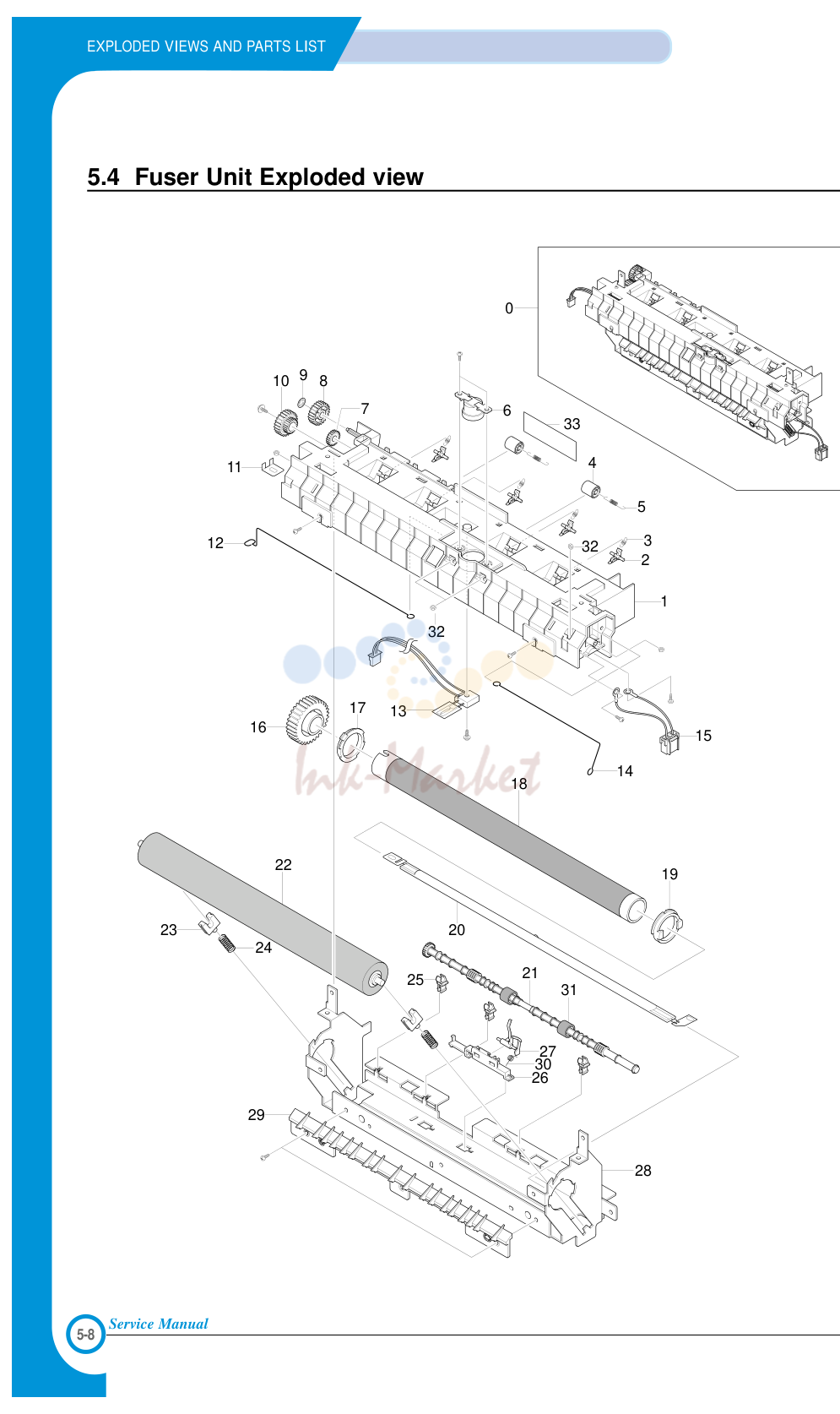 4. EXPLODED VIEWS AND PARTS LIST