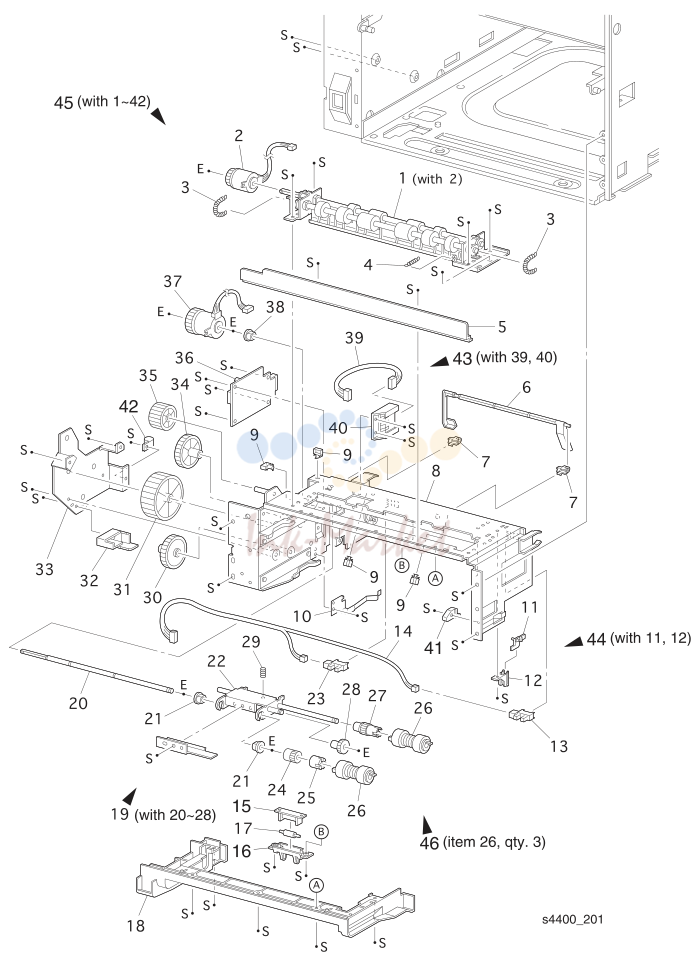 6. PL 3.1 Paper Feeder - Exploded View