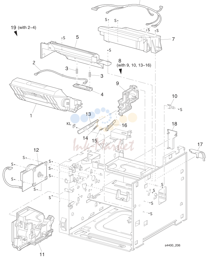 11. PL 8.1 Drive and Xerographics - Exploded View