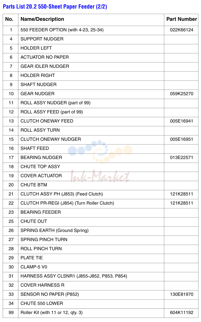 550-Sheet Paper Feeder (2/2) No.
