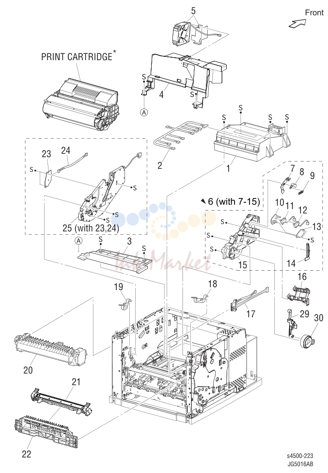 6. Parts List 8.1 Xerographics