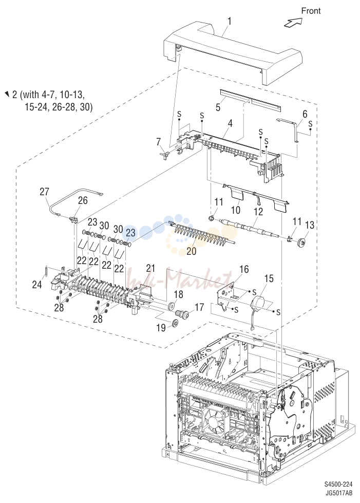 7. Parts List 10.1 Paper Exit (1/2)