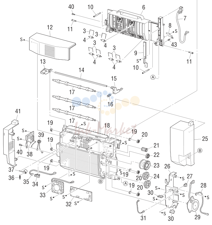 13. Parts List 21.1 Duplex Unit