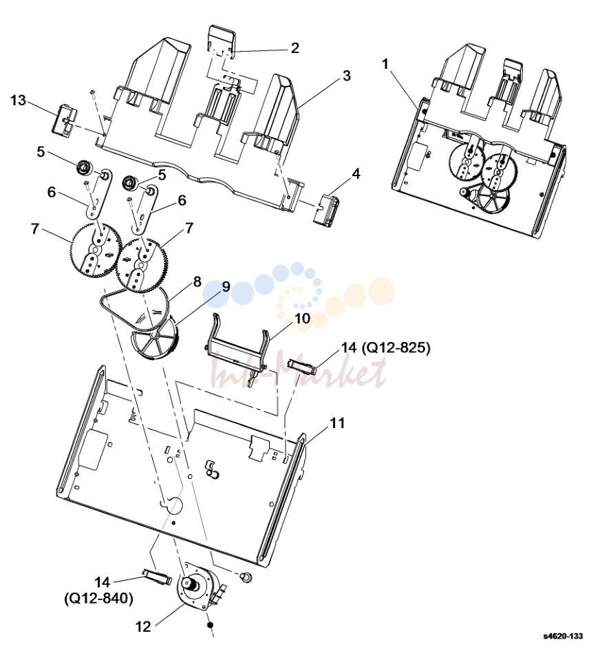 Finisher Compile Tray Eject в сборе