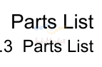 2. Chapter 5 Parts List