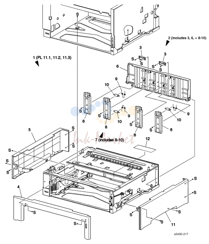 13. PL 11.1 500-Sheet Feeder (1 of 3)
