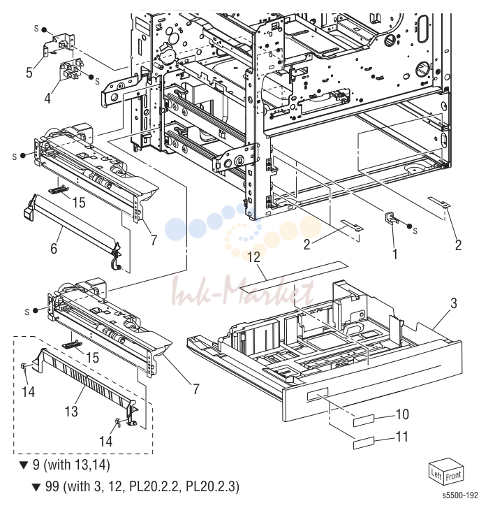 3. Parts List 2.1 Tray 1/2 and Feeder 1/2