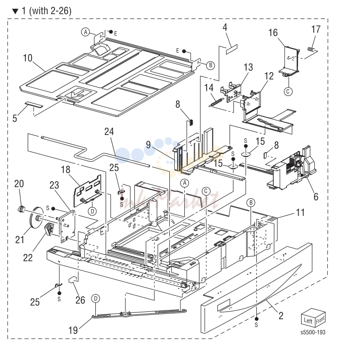 4. Parts List 2.2 Tray 2/2