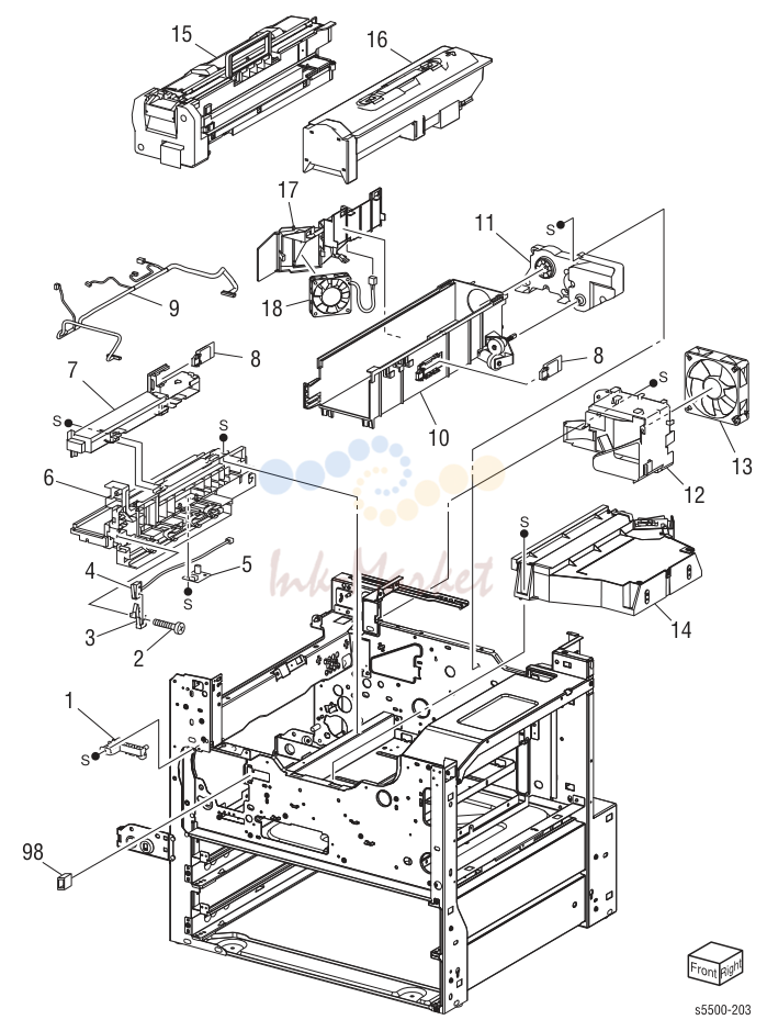 11. Parts List 5.1 Laser, CRU and Toner Dispense