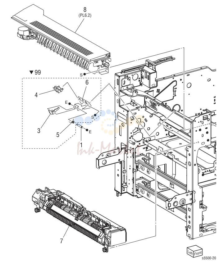 12. Parts List 6.1 Fuser and Exit 1 Unit