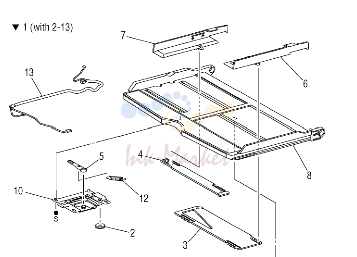 Tray 1/MPT в сборе