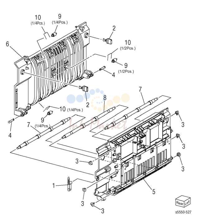 Inner направляющая в сборе Duplex Module